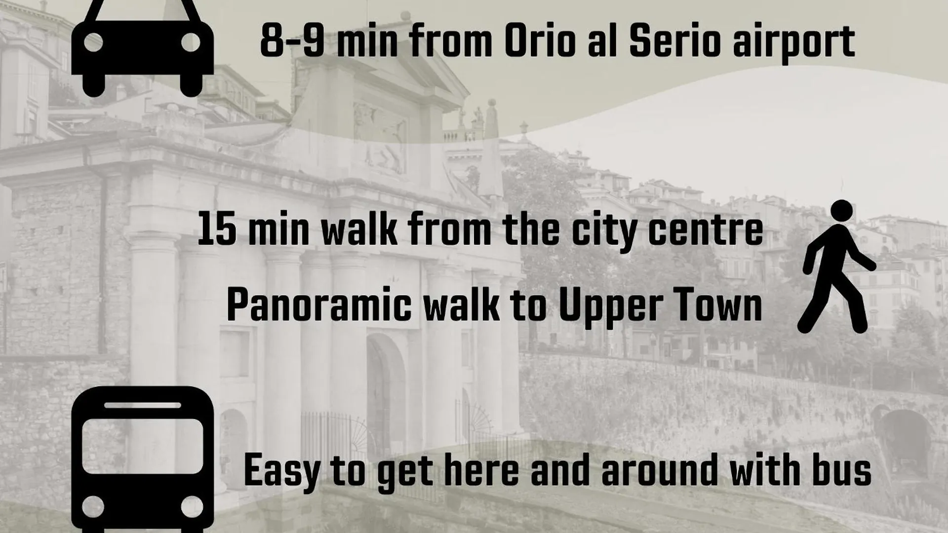 Villa Zina - Apt Giallo - 10 Min From City Centre And Airport Bergamo